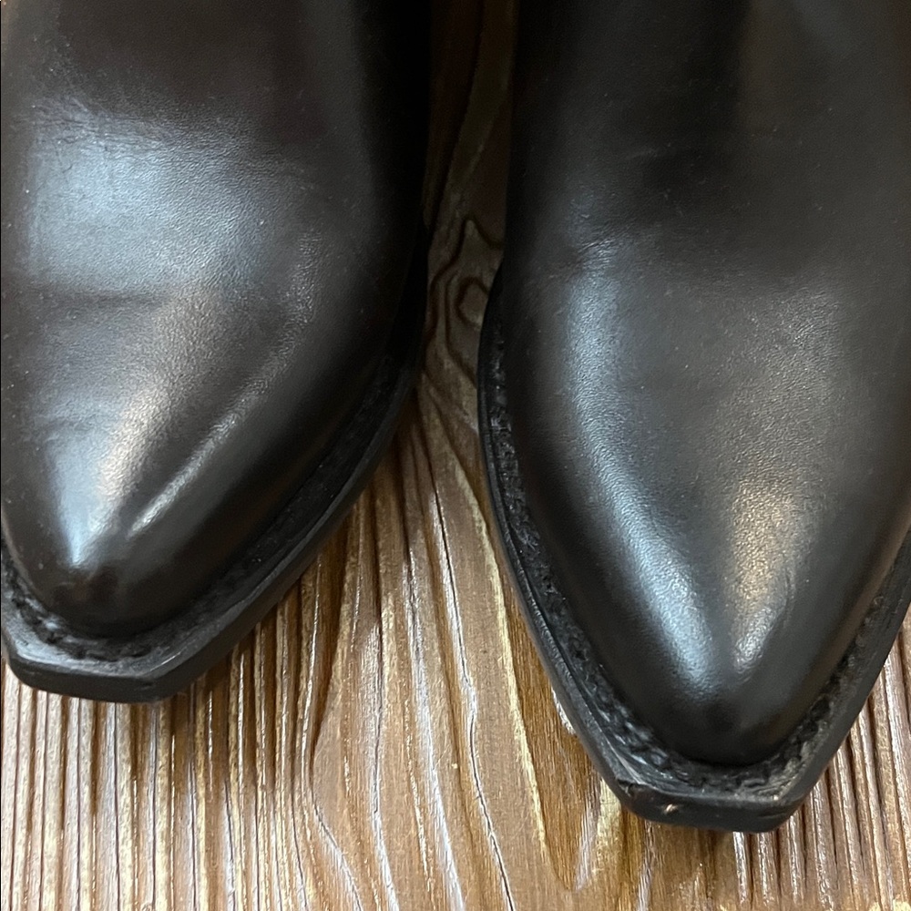 FRYE Brown Leather Cowboy Boots SACHA MID PULL ON - Picture 10 of 12